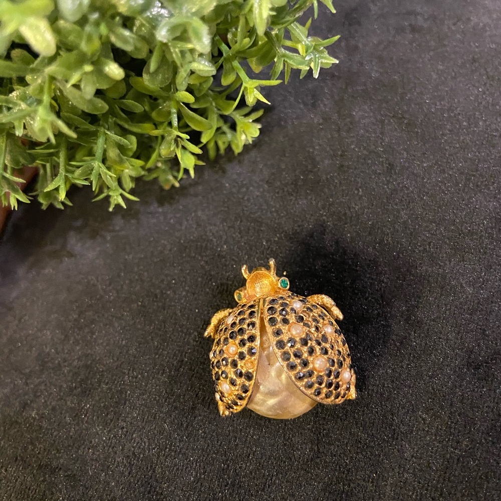 Vintage Pauline Rader Lady Bug Brooch - Picture 2 of 3